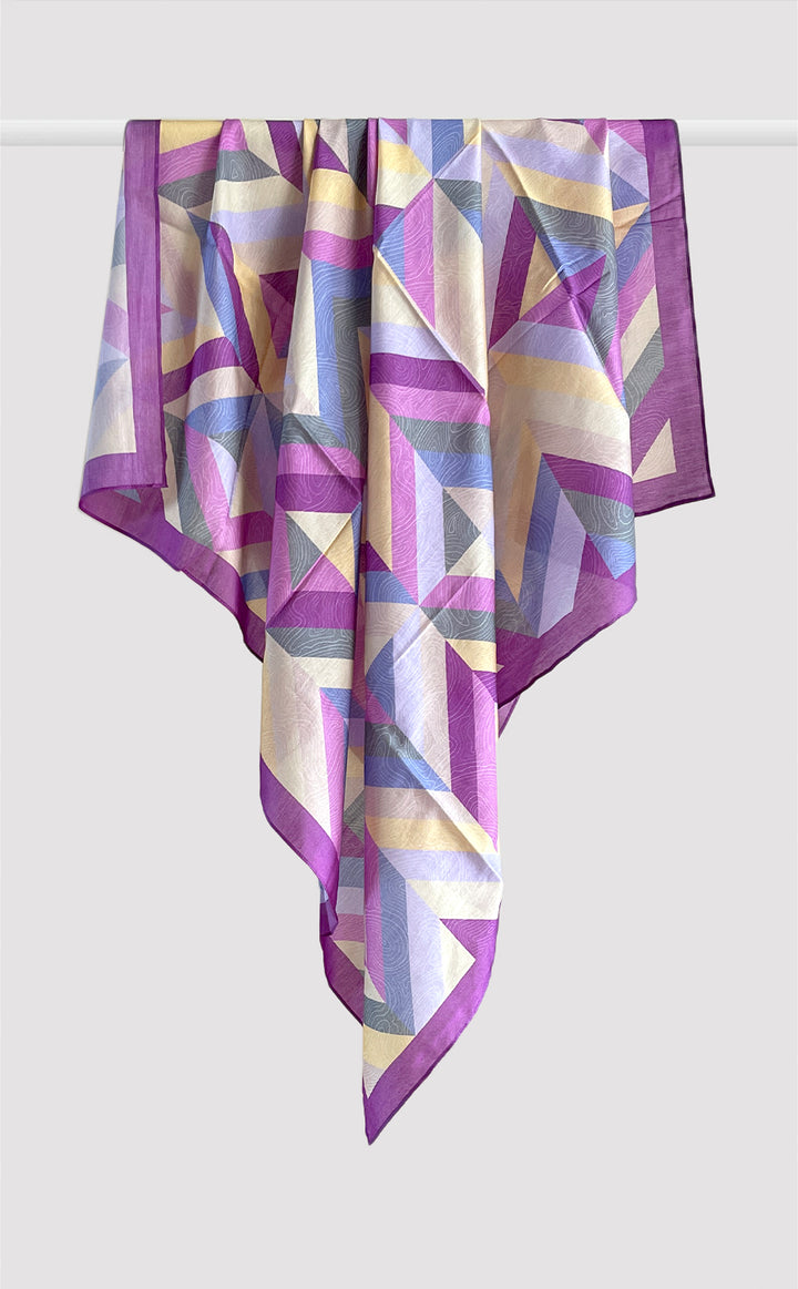 Violet Chevron Scarf