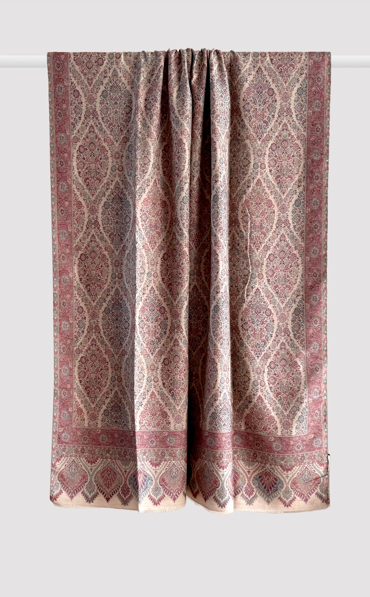Intricate Beige Kani Shawl