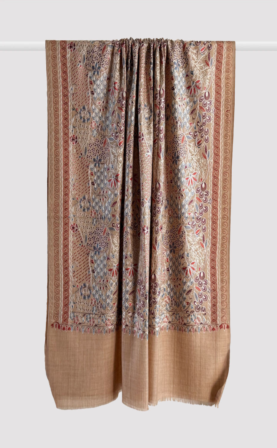 Loam Eden Aari Embroidery Shawl