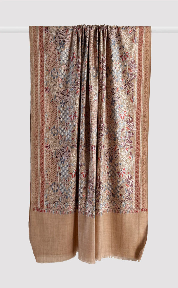 Loam Eden Aari Embroidery Shawl