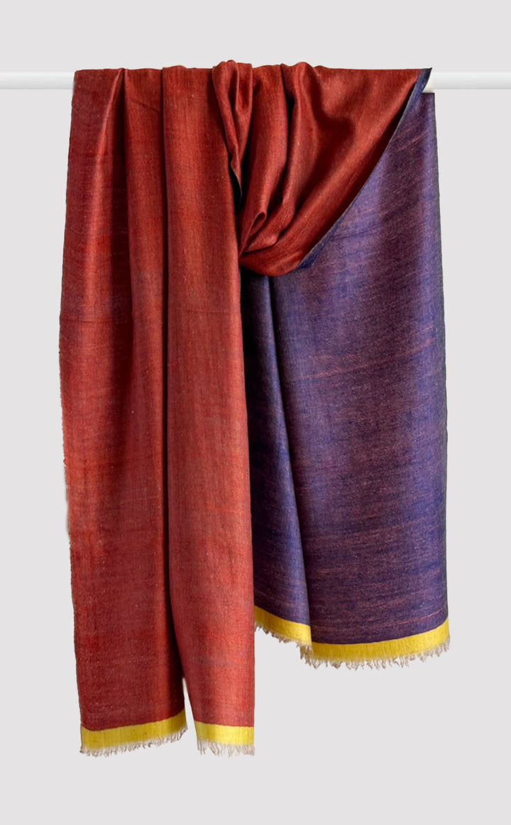Cashmere Reversible Stole - Twilight Bloom