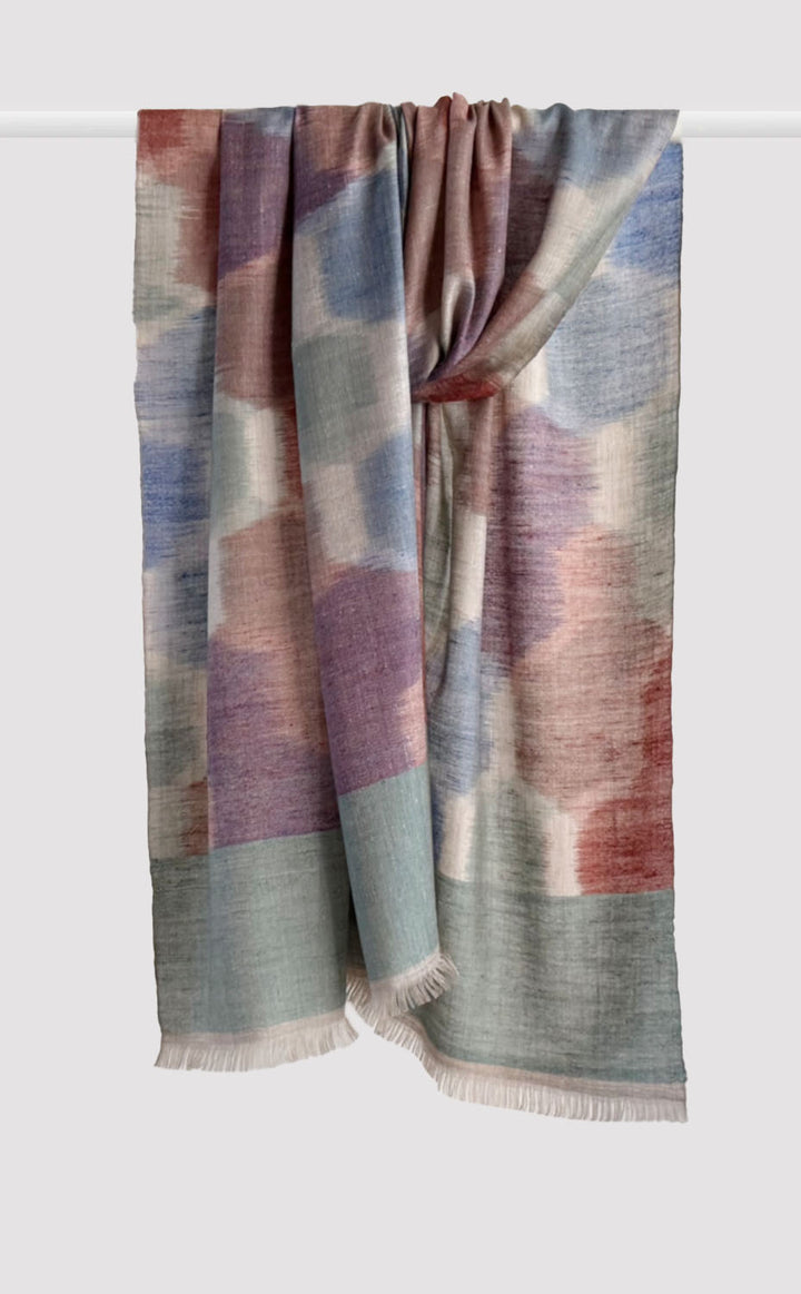 Pashmina Slate Ikat Stole