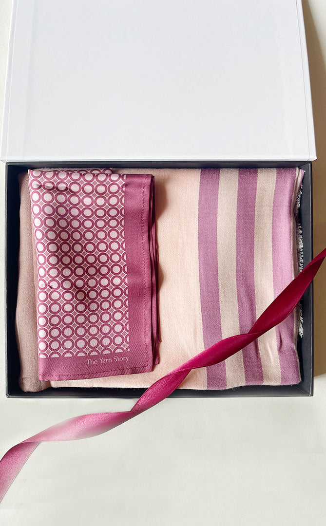 Plum Polka His and Her Set