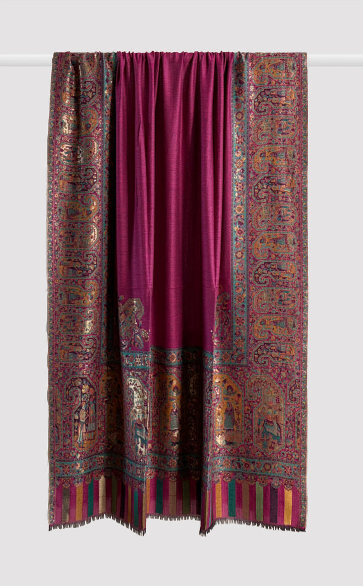 Sangria Paisley Kani Shawl