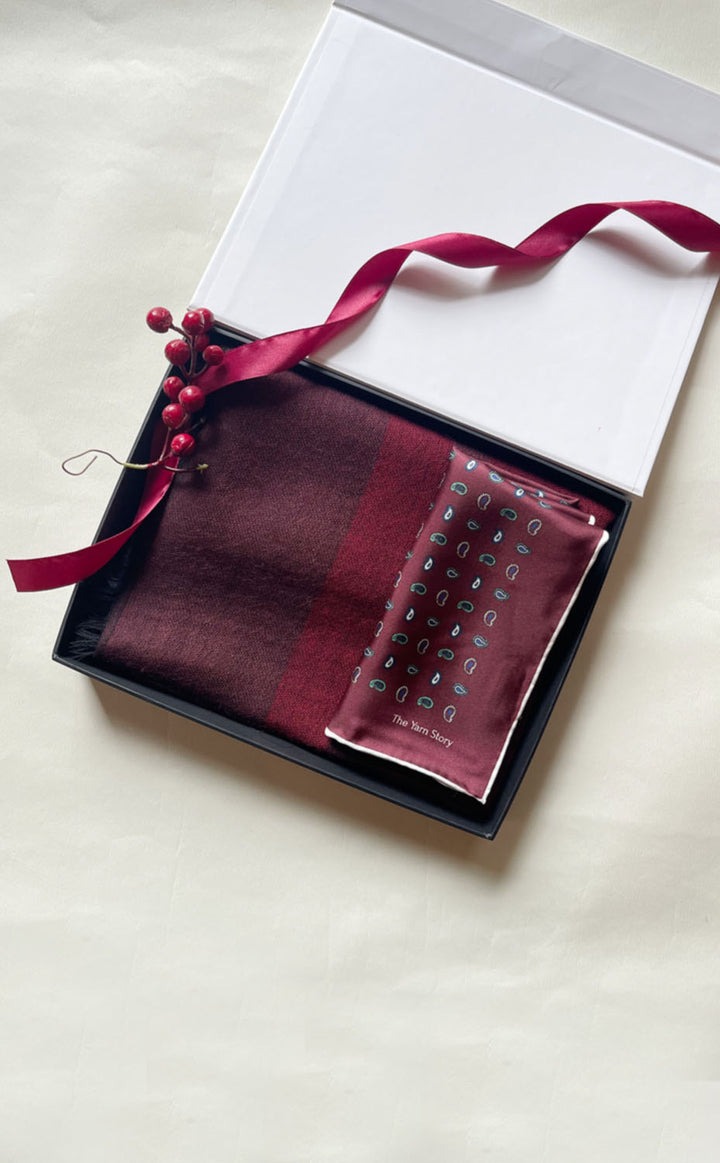 Plum Paisley Set for Him