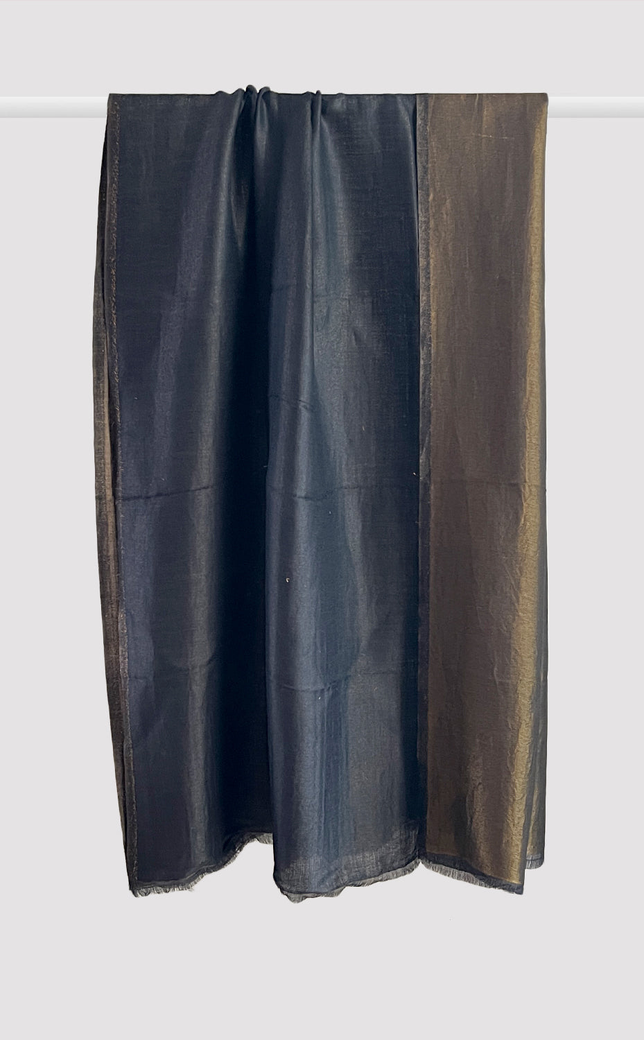 Zari Reversible Stole - Black Gold