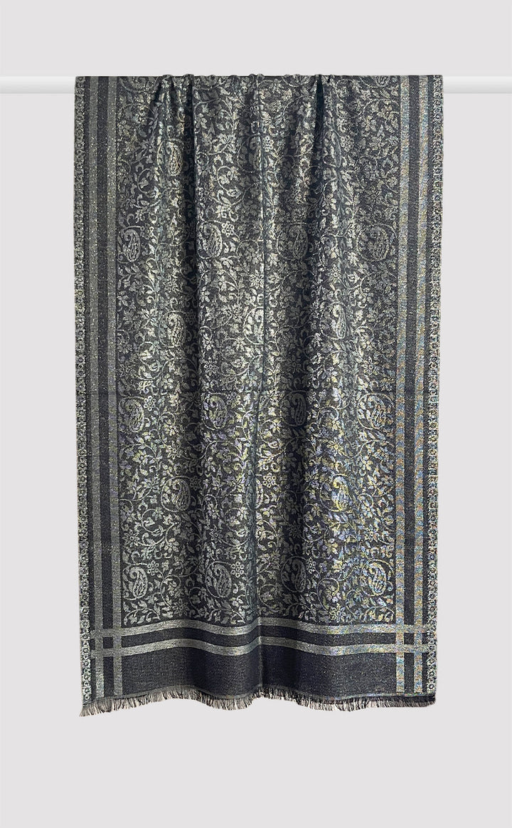 Fine Wool Zari Stole