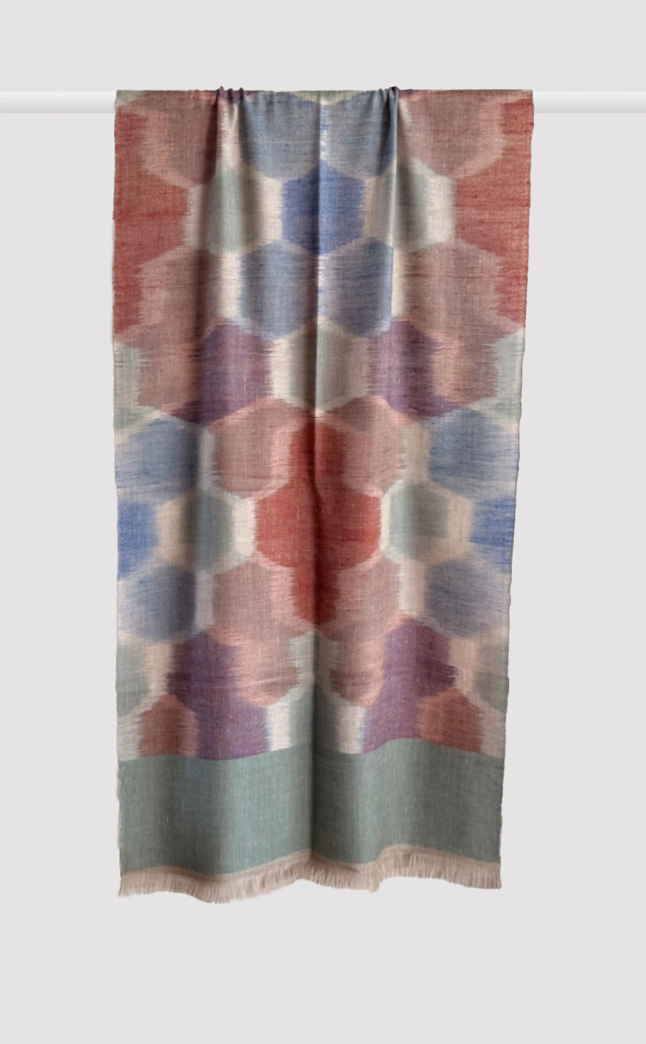 Pashmina Slate Ikat Stole