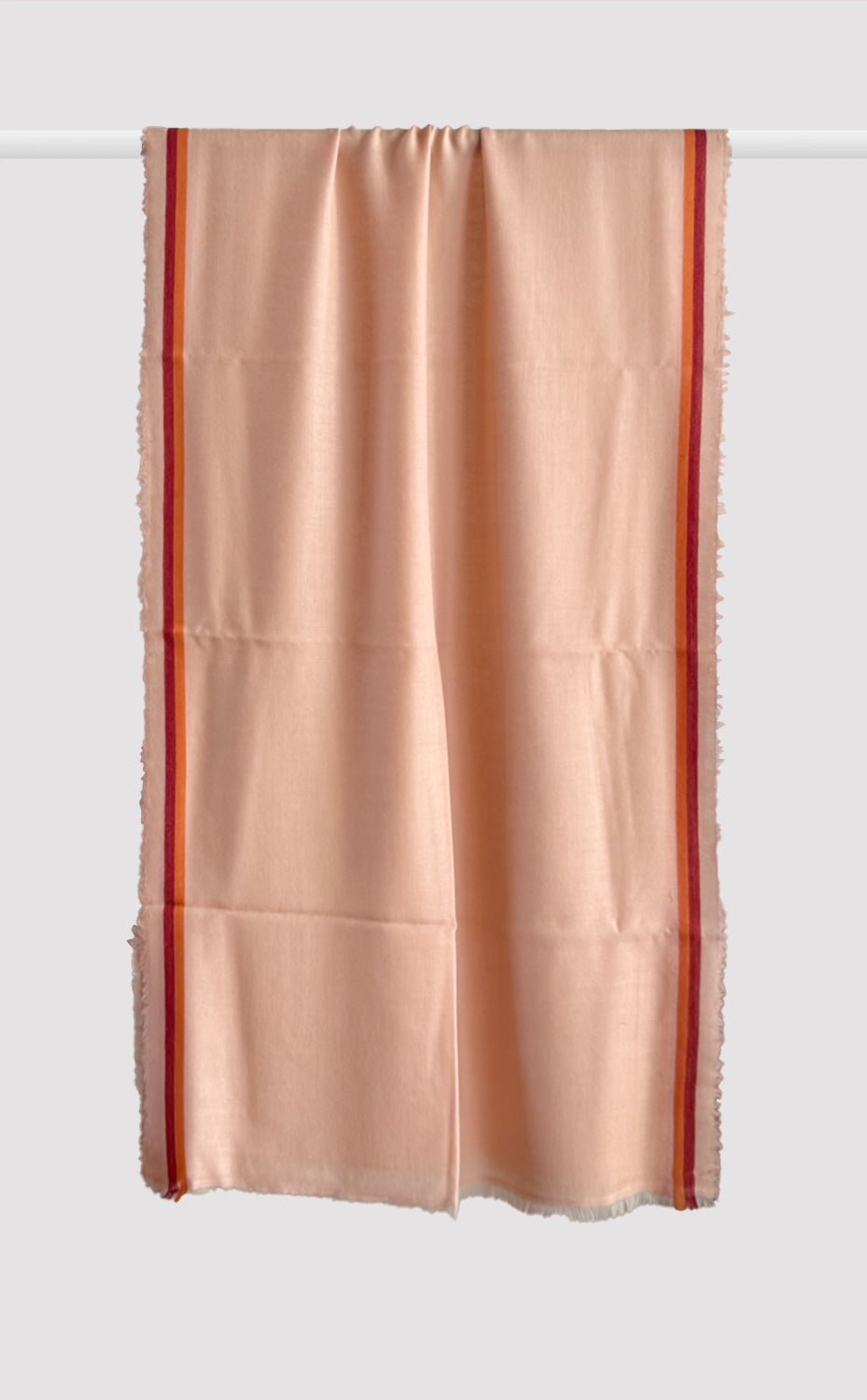 Peach Line Merino Stole