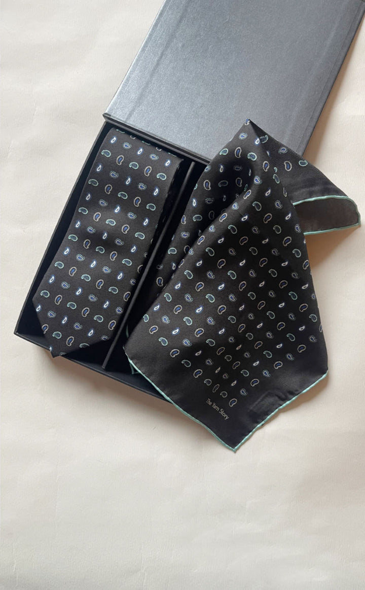 Black Paisley Set for Him