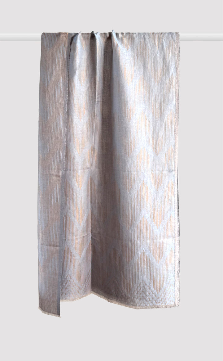 Moonstone Rhythm Zari Stole