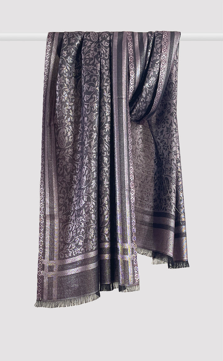 Festive Zari Wool Stole for Her