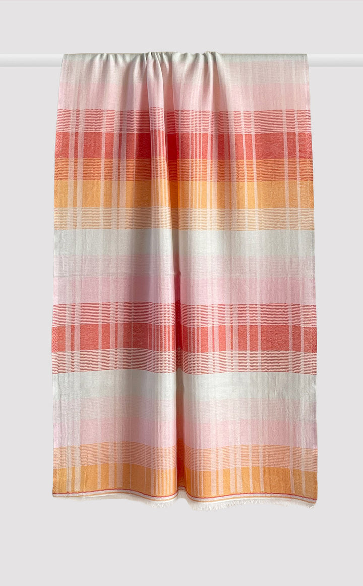 Orange Ombre Cotton Stripes