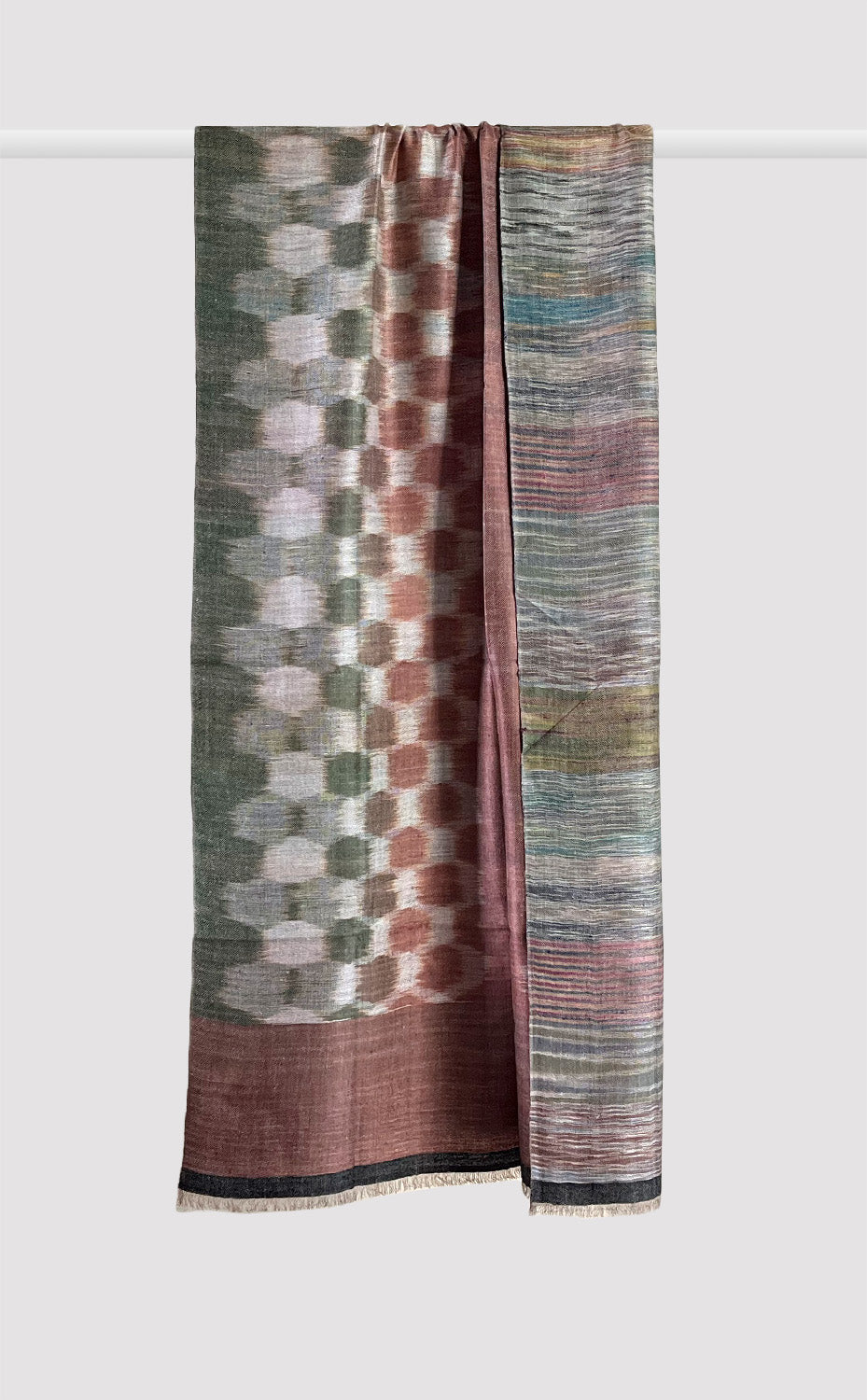 Pashmina Earth Ikat Reversible Stole