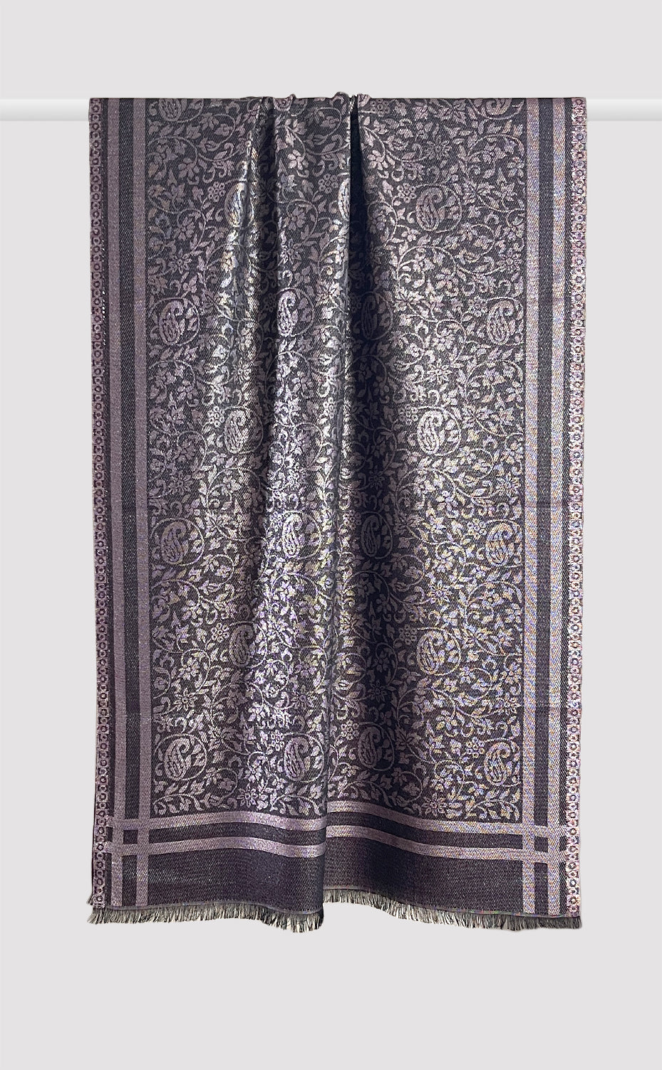 Fine Wool Zari Stole