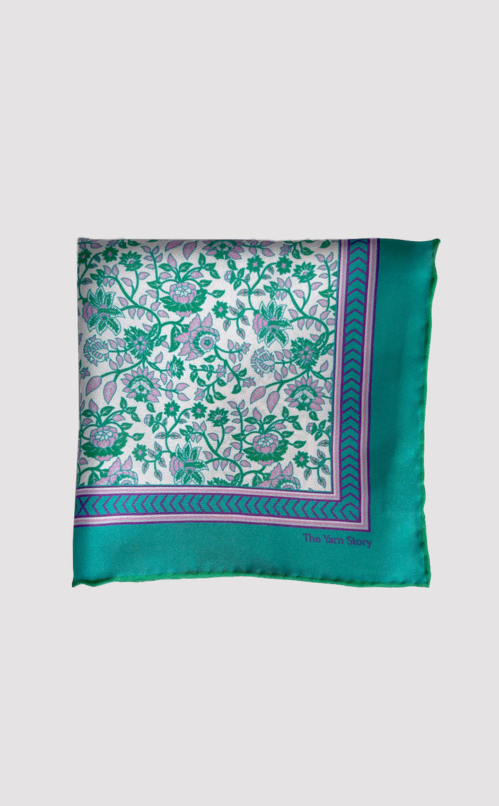 Scarlet Bloom Set of 2 Pocket Squares