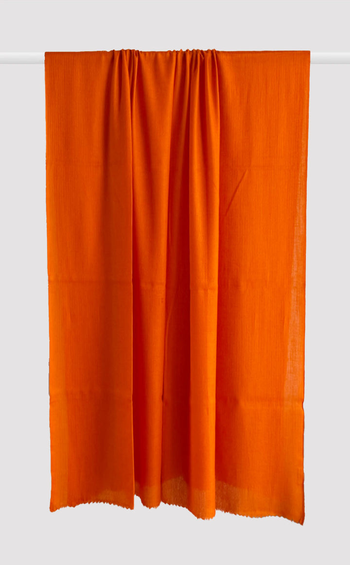 Solid Saffron Shawl