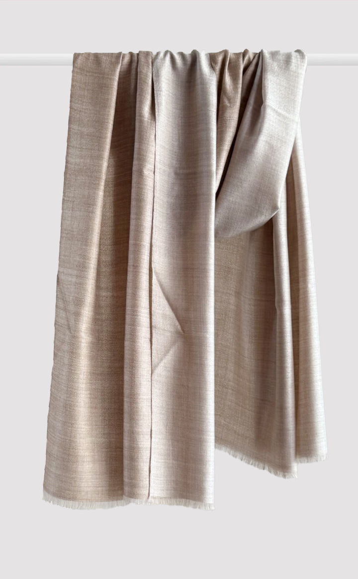 Pashmina Reversible Stole - Alabaster
