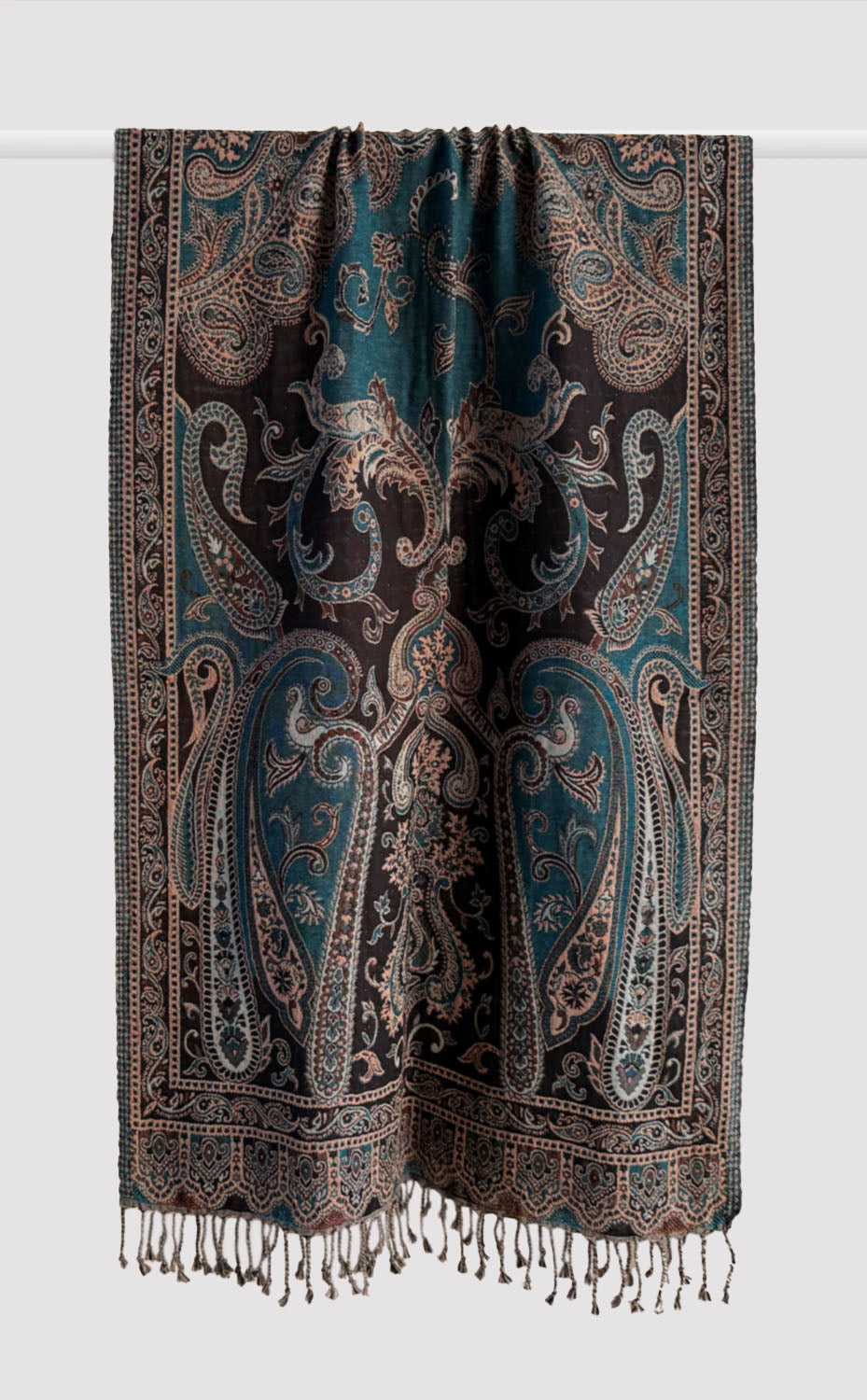 Prussian Wool Reversible Stole