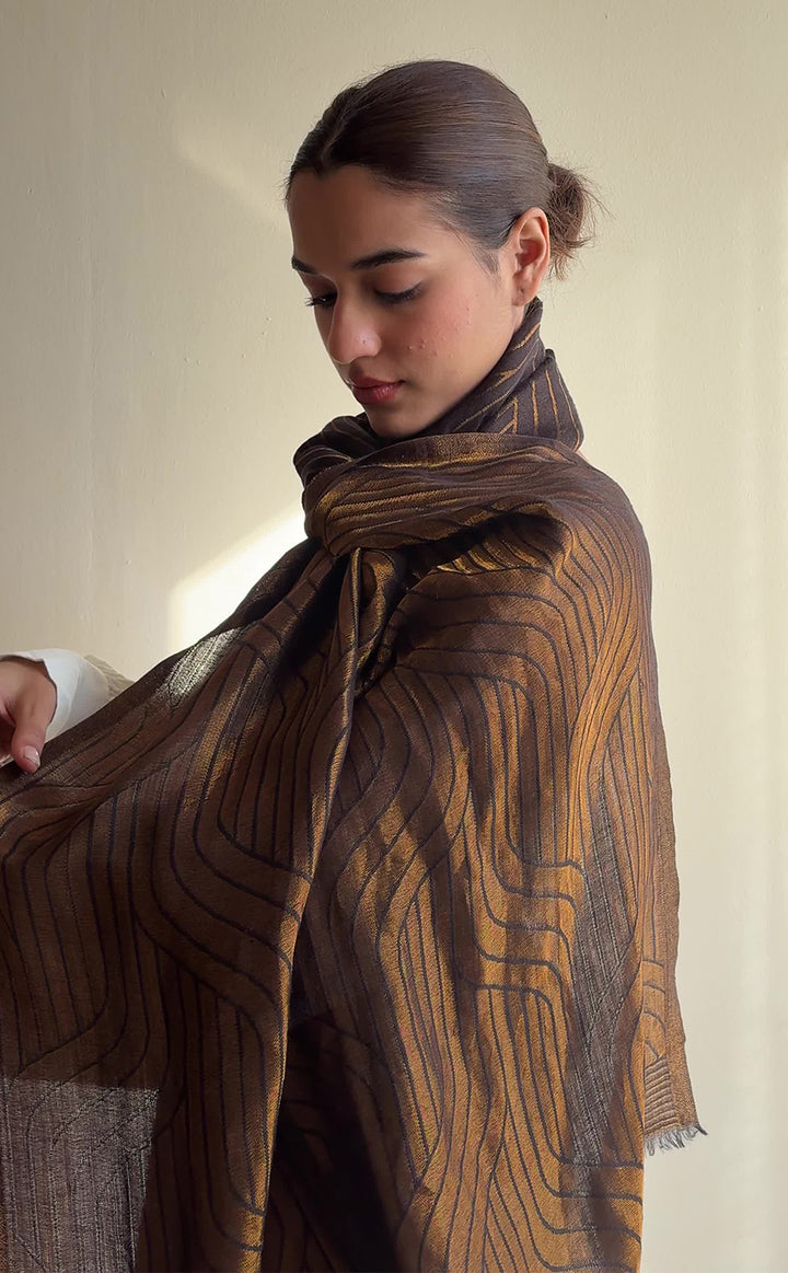 Gilded Night Zari Stole