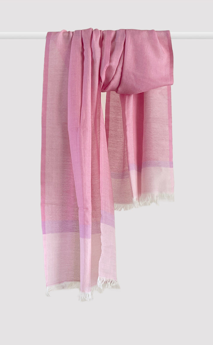 Rose Pop Merino Stole