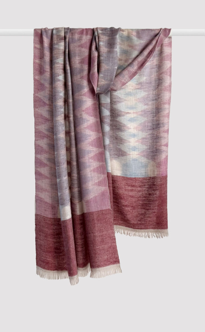 Pashmina Dusty Orchid Ikat Stole