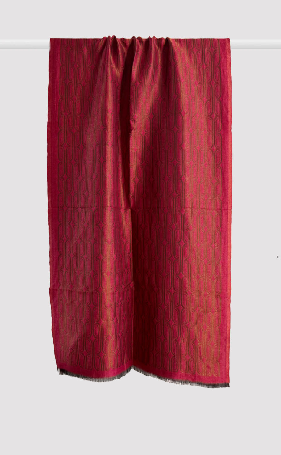 Rouge Trellis Zari Stole