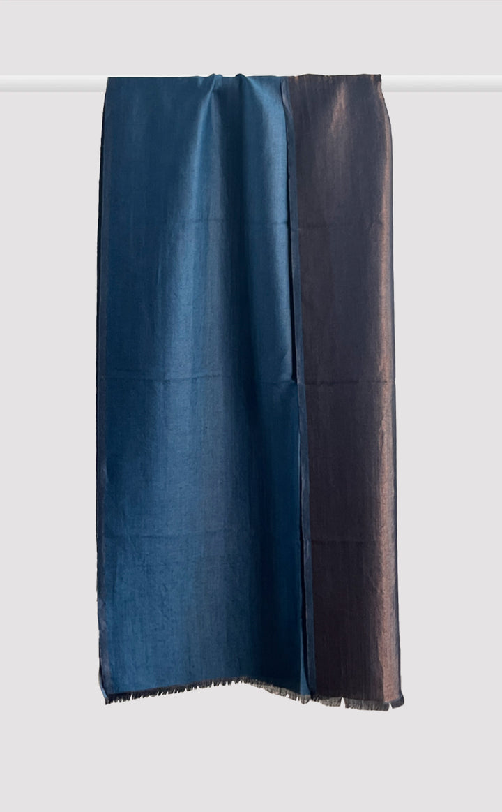 Zari Reversible Stole - Cobalt