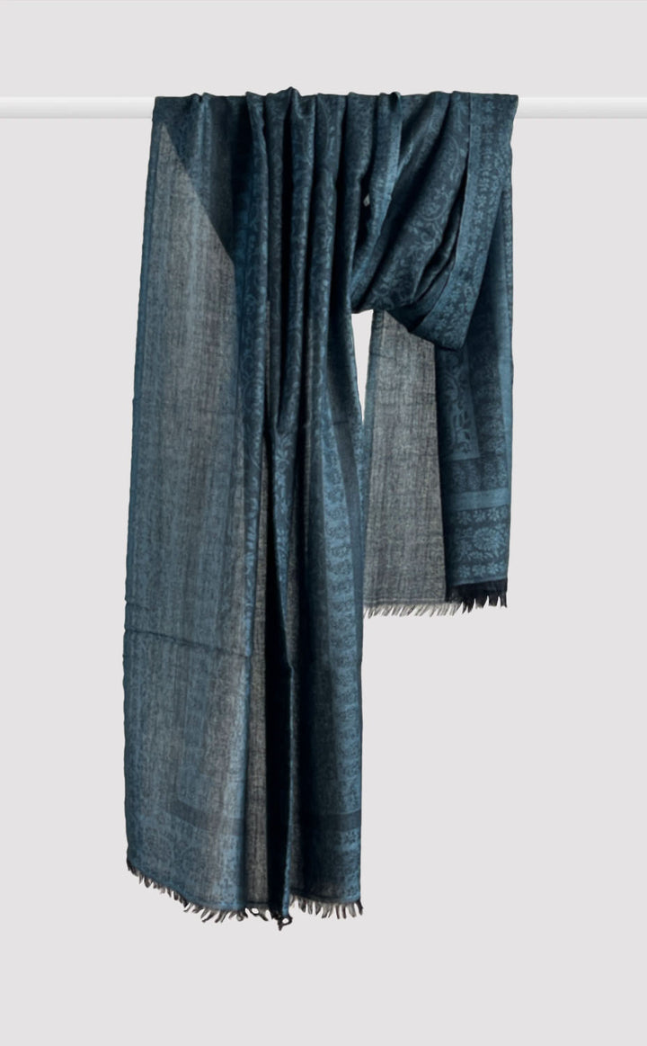Mist Paisley Wool Jacquard