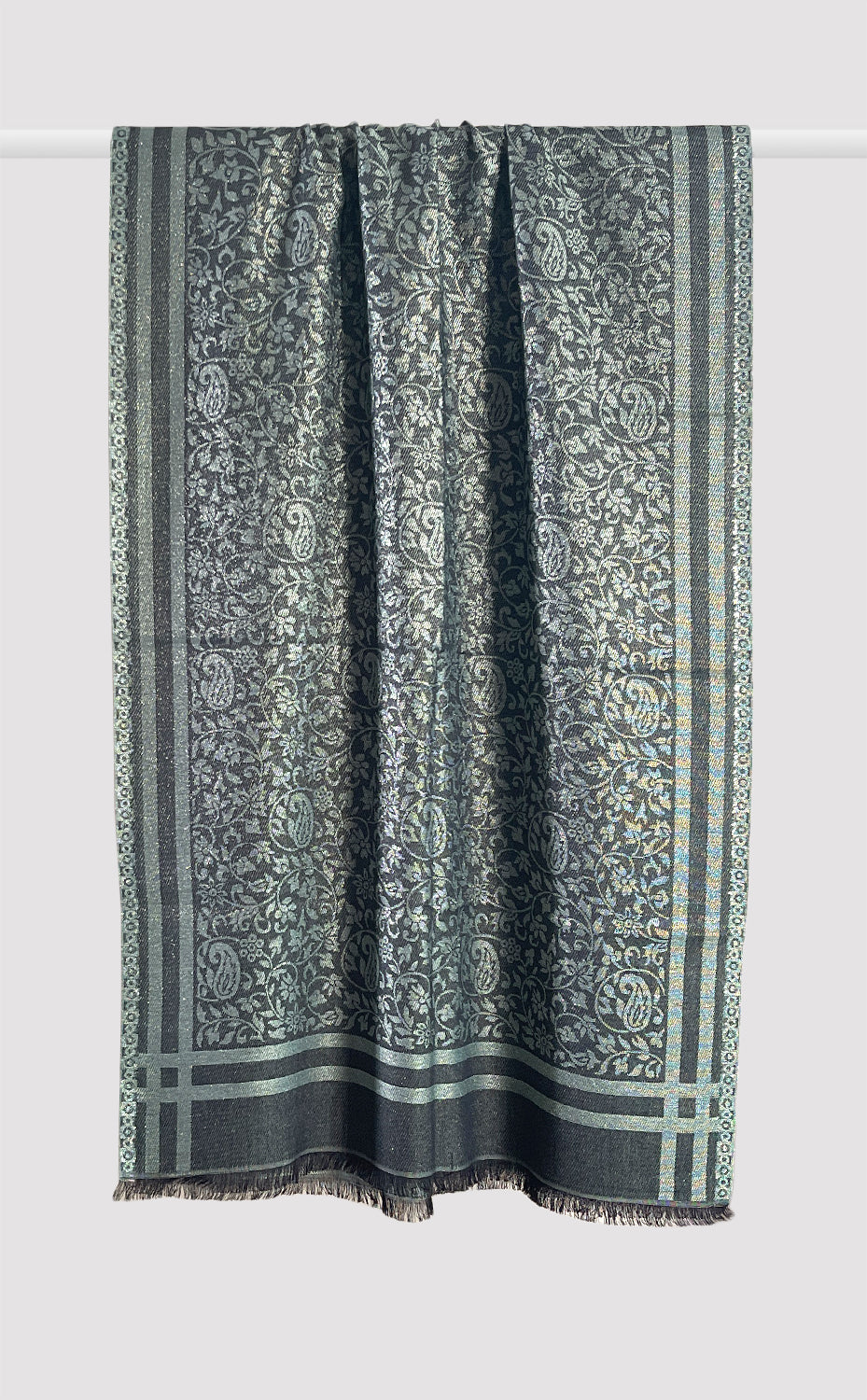 Fine Wool Zari Stole