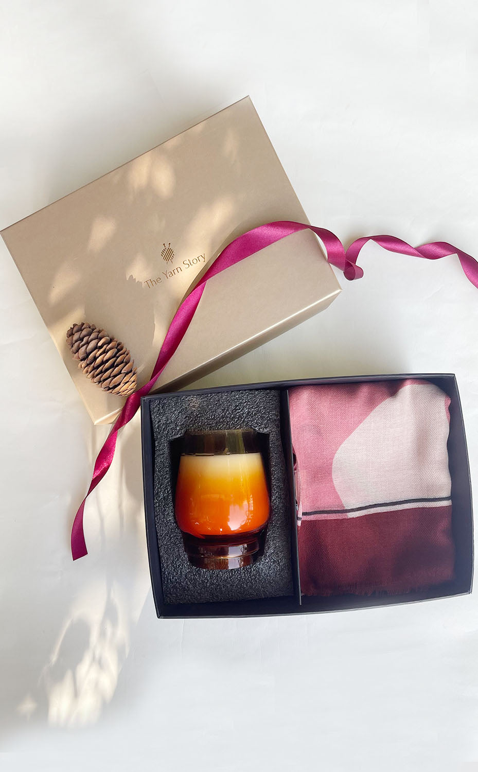 Maroon Hues Candle Set