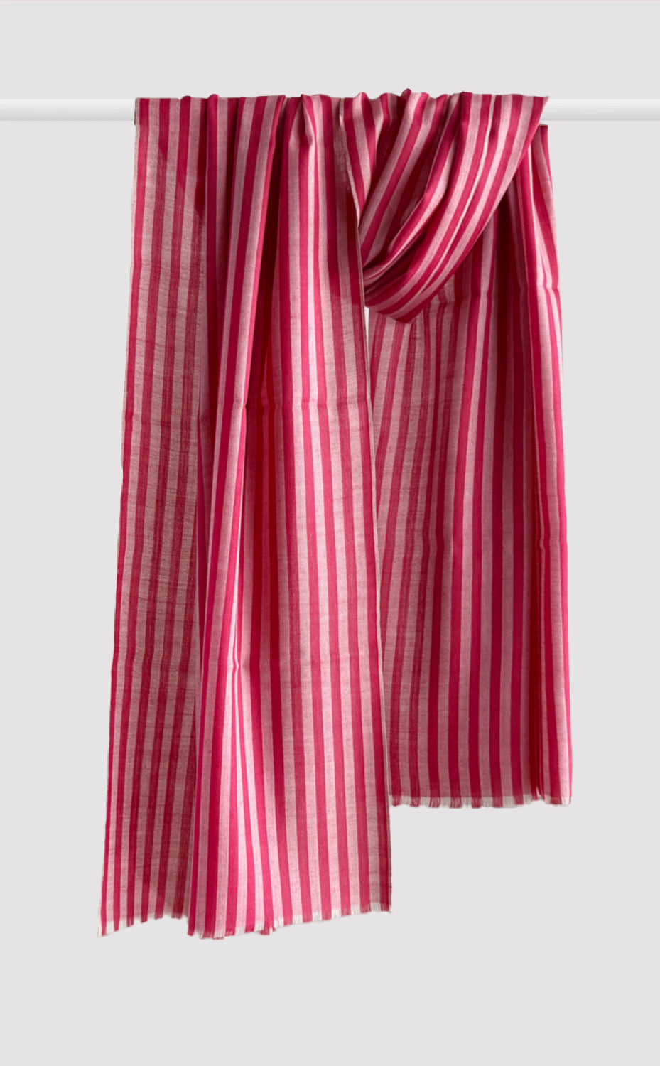 Cerise Pinstripe Stole
