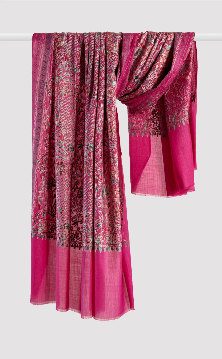 Azalea Spring Aari Embroidery Shawl