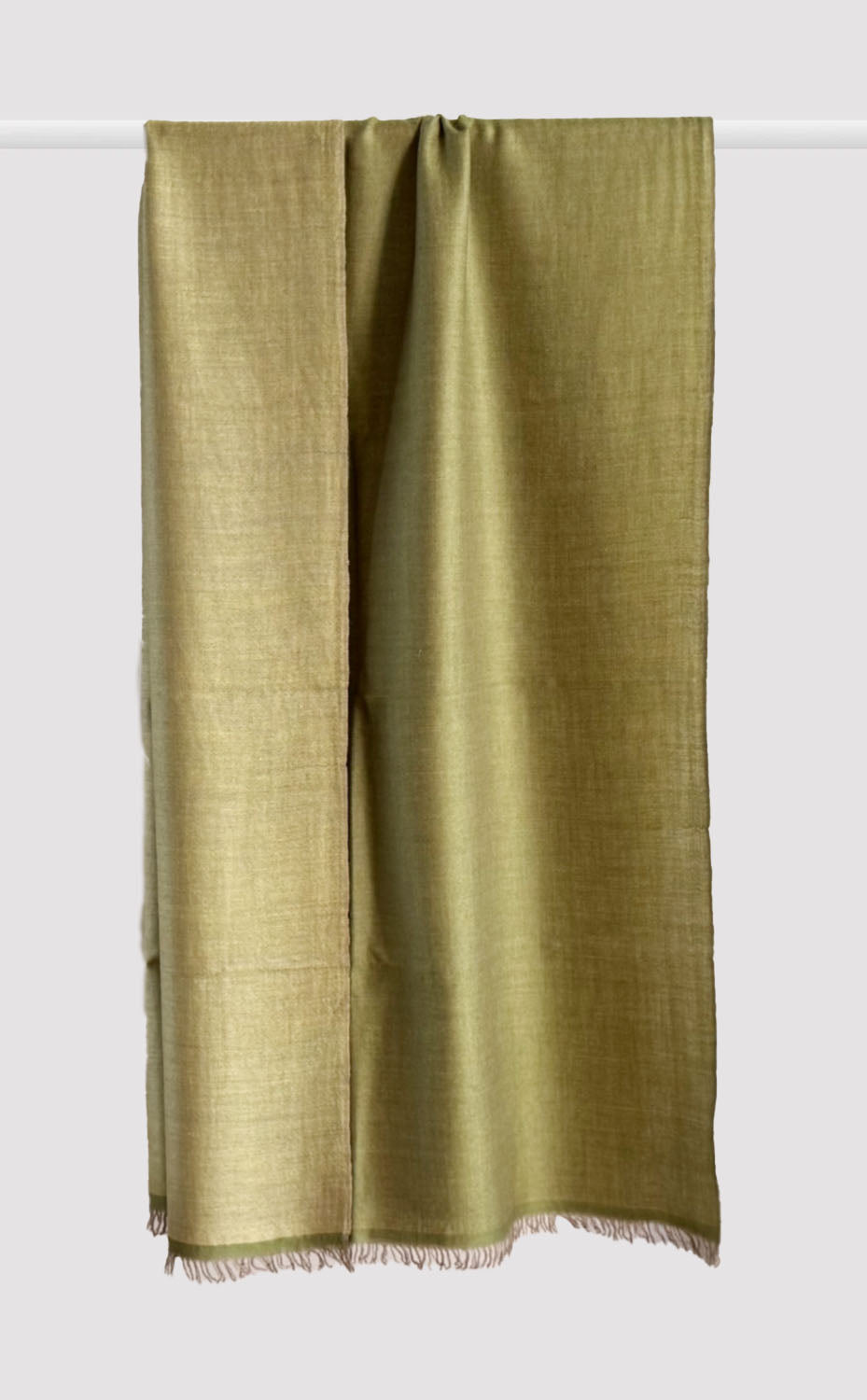 Cashmere Reversible Stole - Olive Meadow