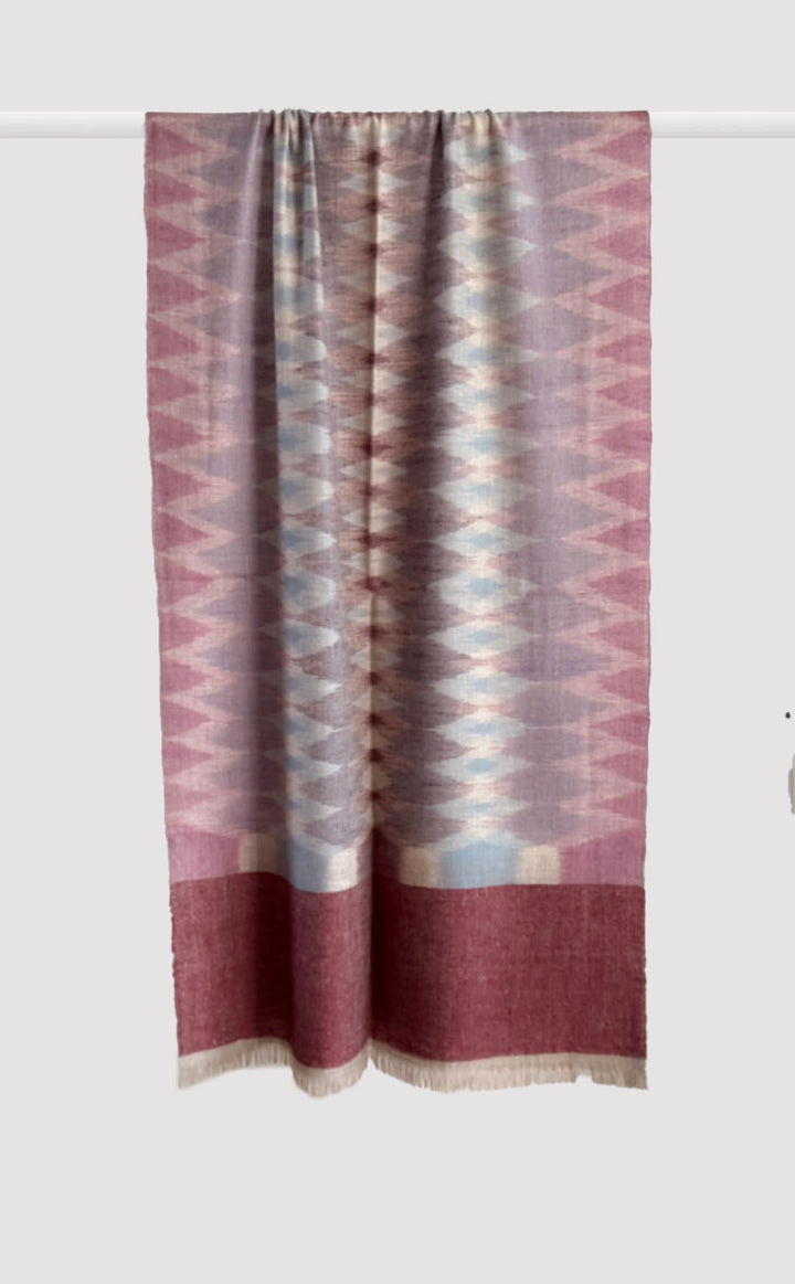 Pashmina Dusty Orchid Ikat Stole