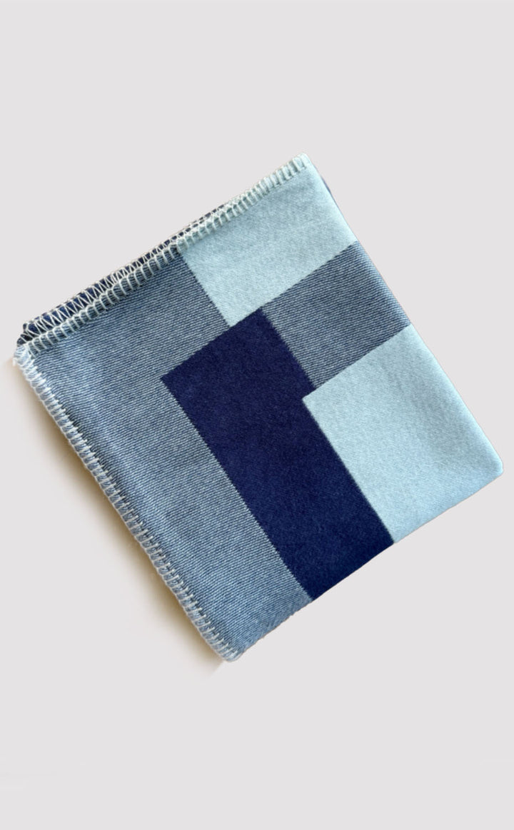 Blue Block Baby Blanket