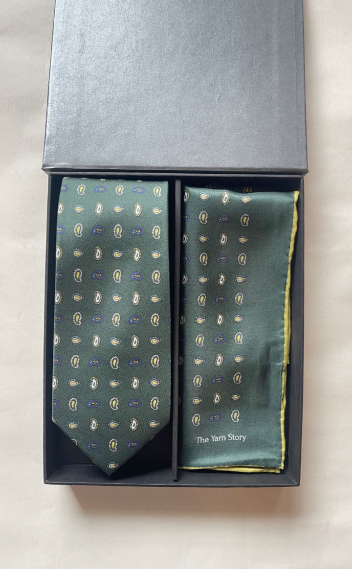 Viridian Paisley Set for Him
