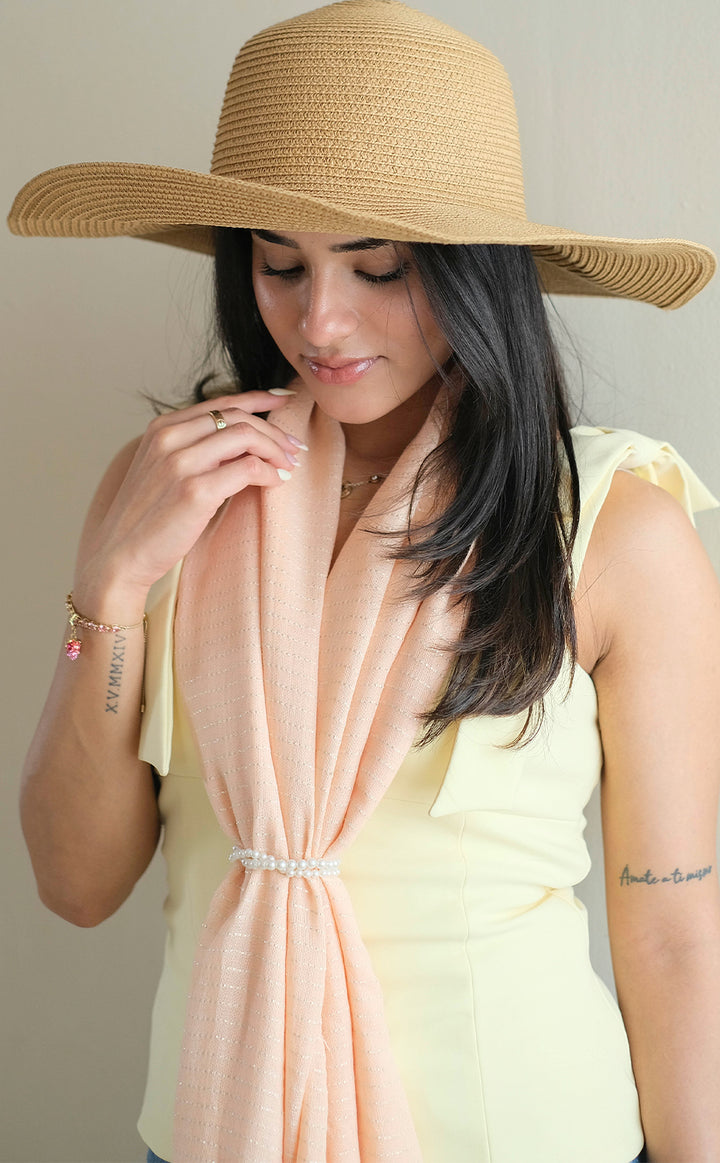 Nectar Cotton Zari Shawl