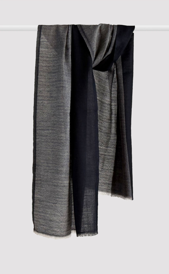 Slate Striped Merino Muffler