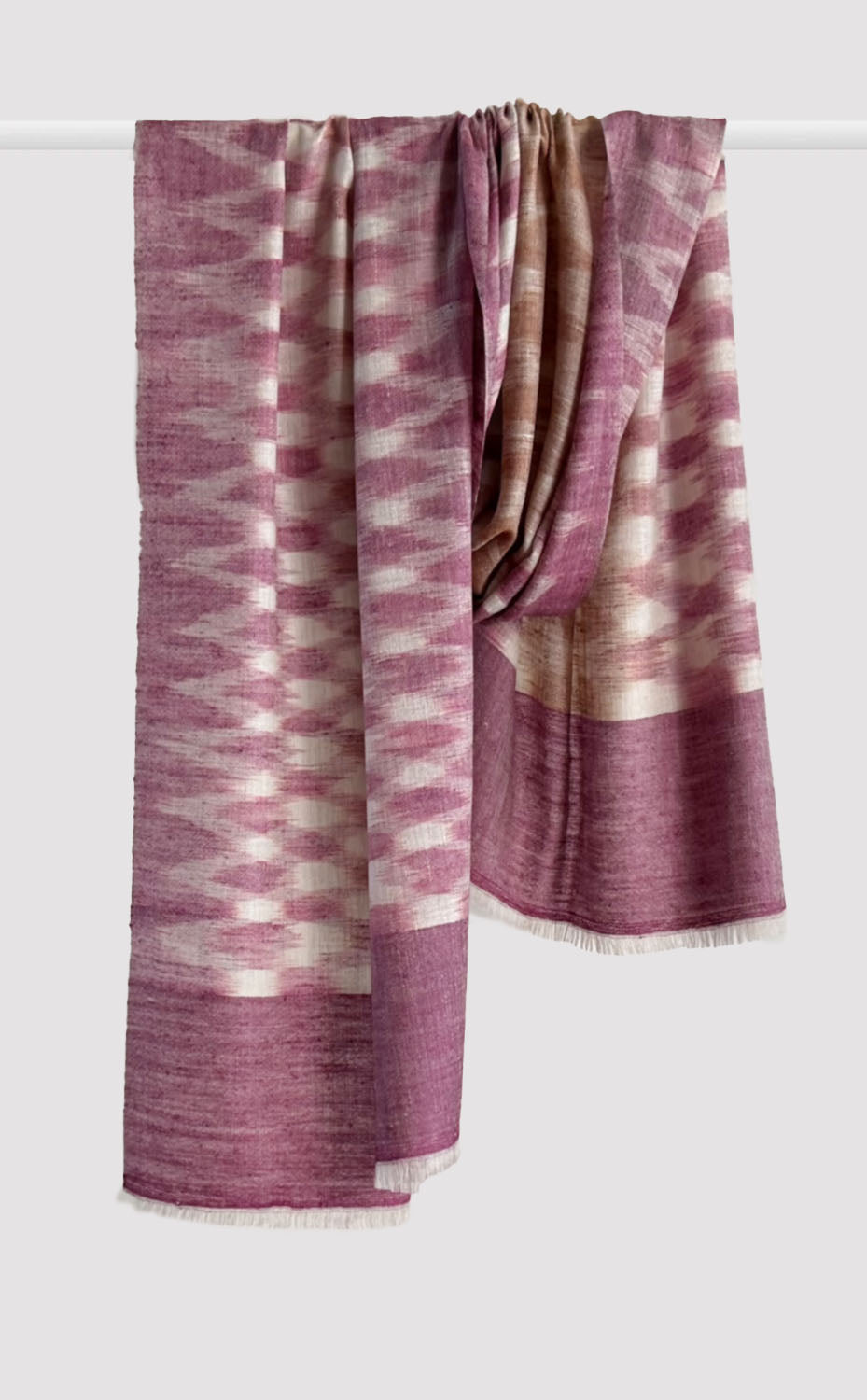 Pashmina Rosewood Ikat Stole