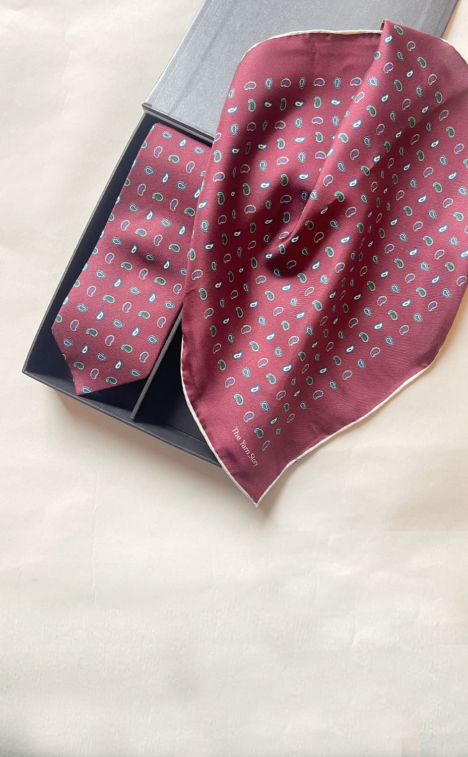Maroon Paisley Set for Him