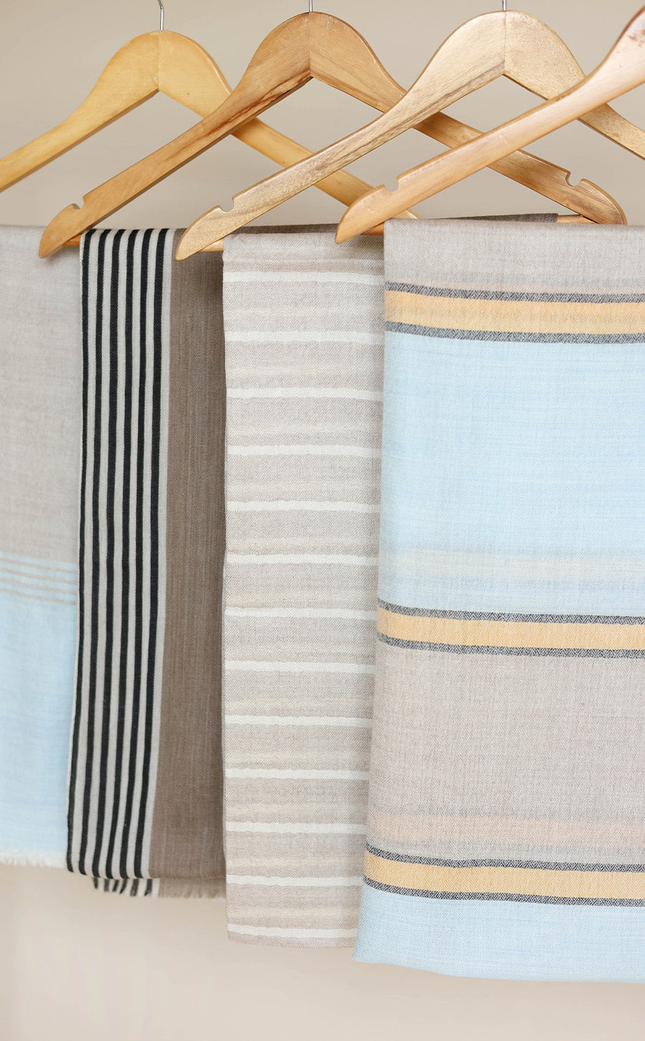 Fine Stripe Pashmina Stole