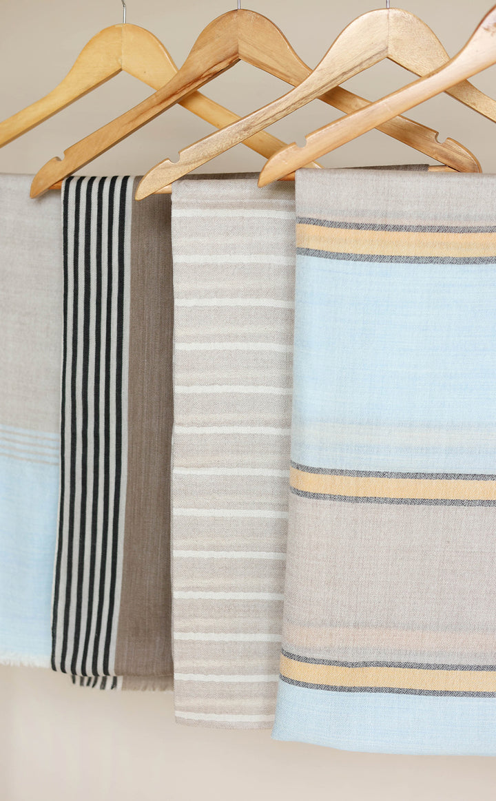 Fine Stripe Pashmina Stole