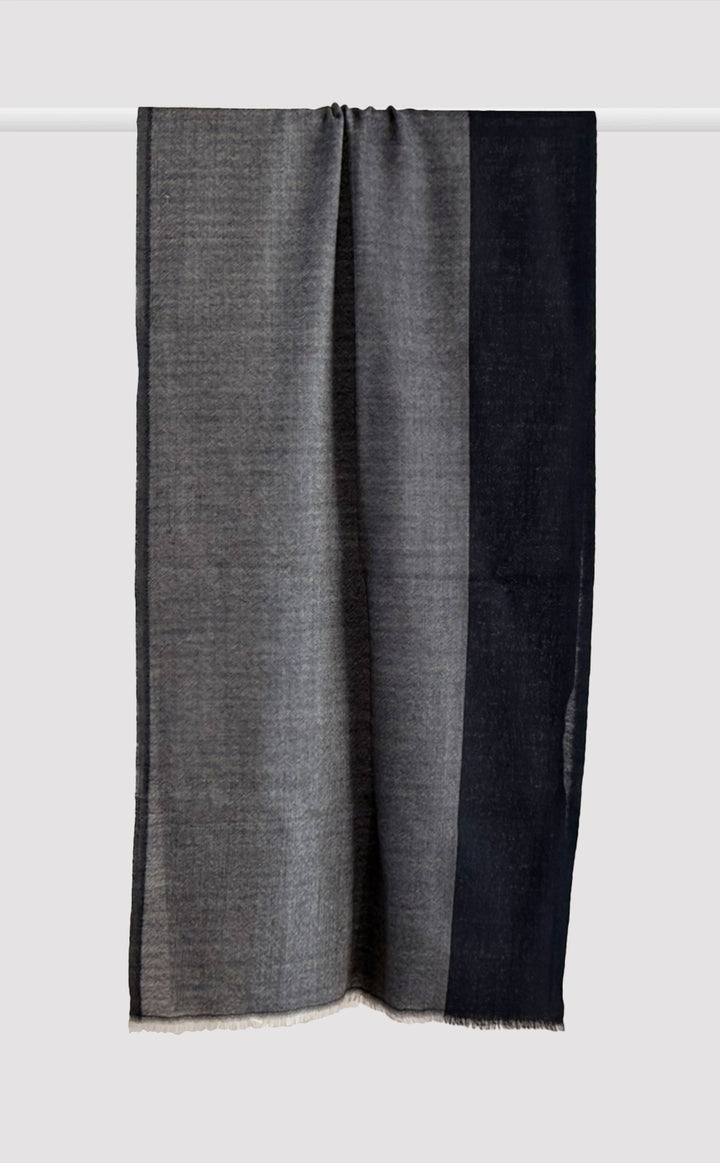 Slate Striped Merino Muffler