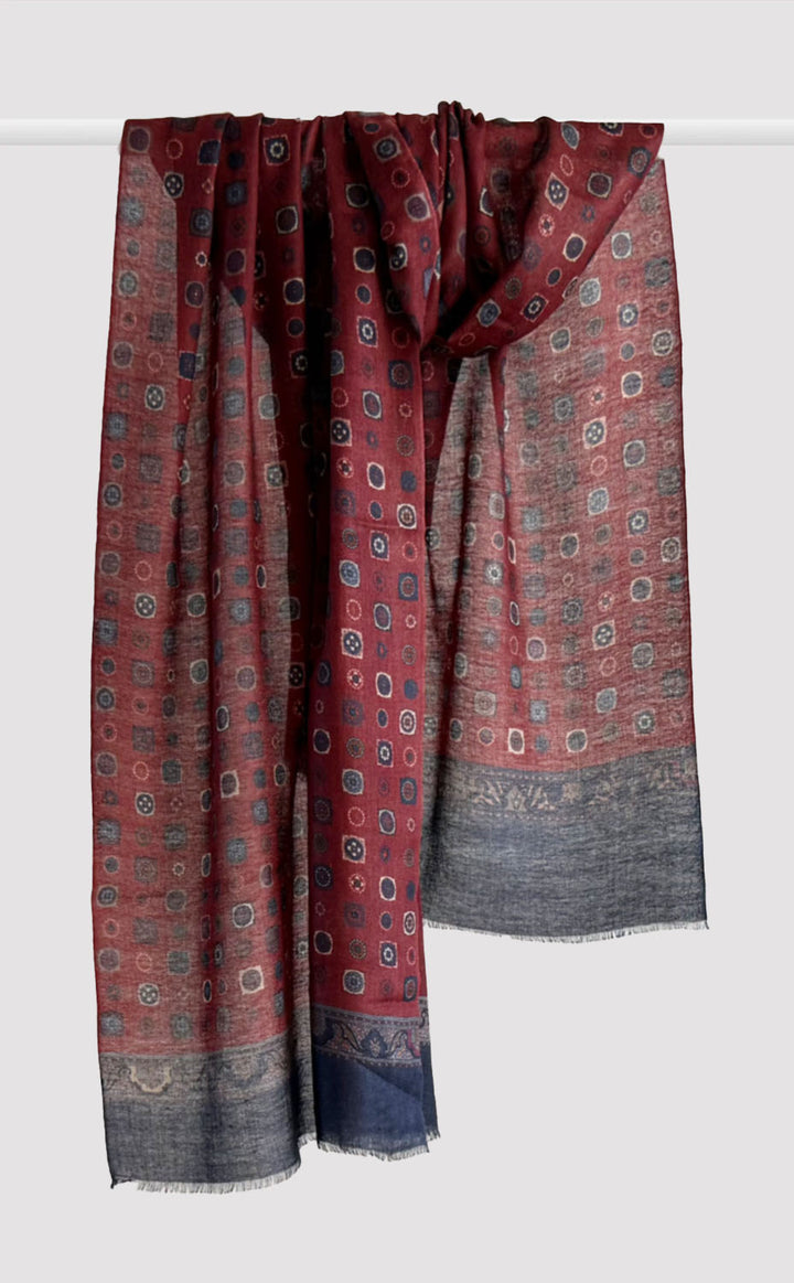 Merlot Motif Stole
