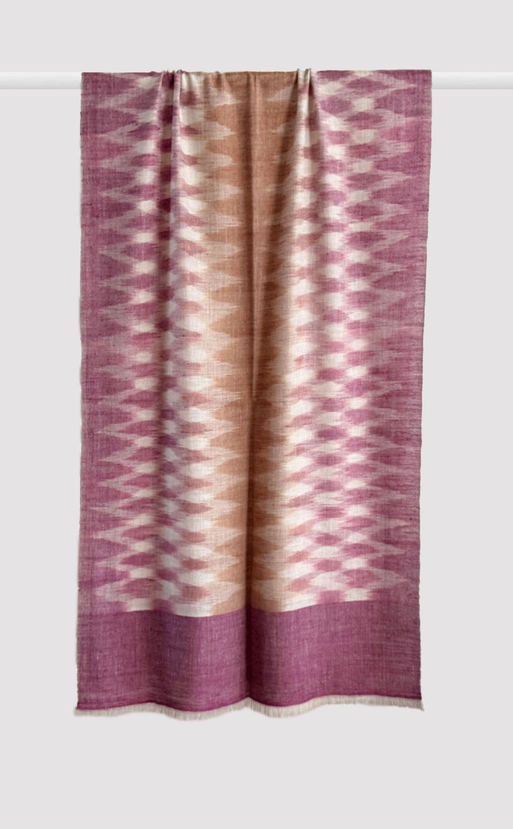 Pashmina Rosewood Ikat Stole