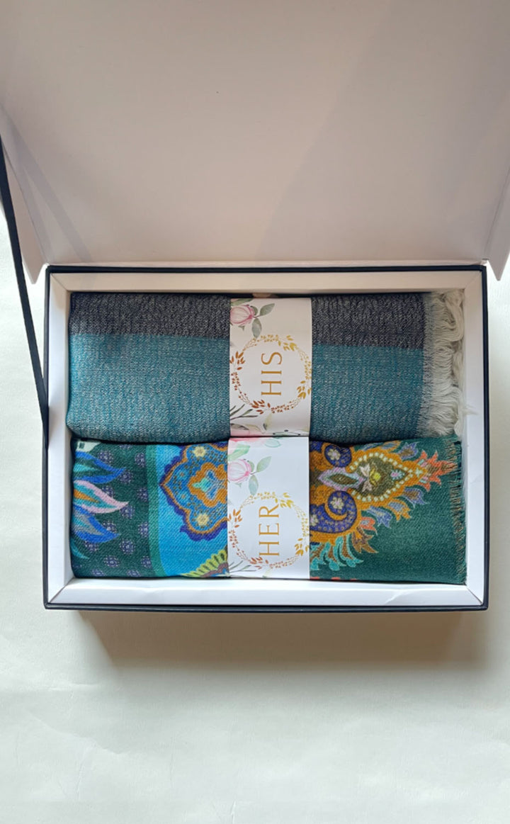 Tidal Teal His and Her Set