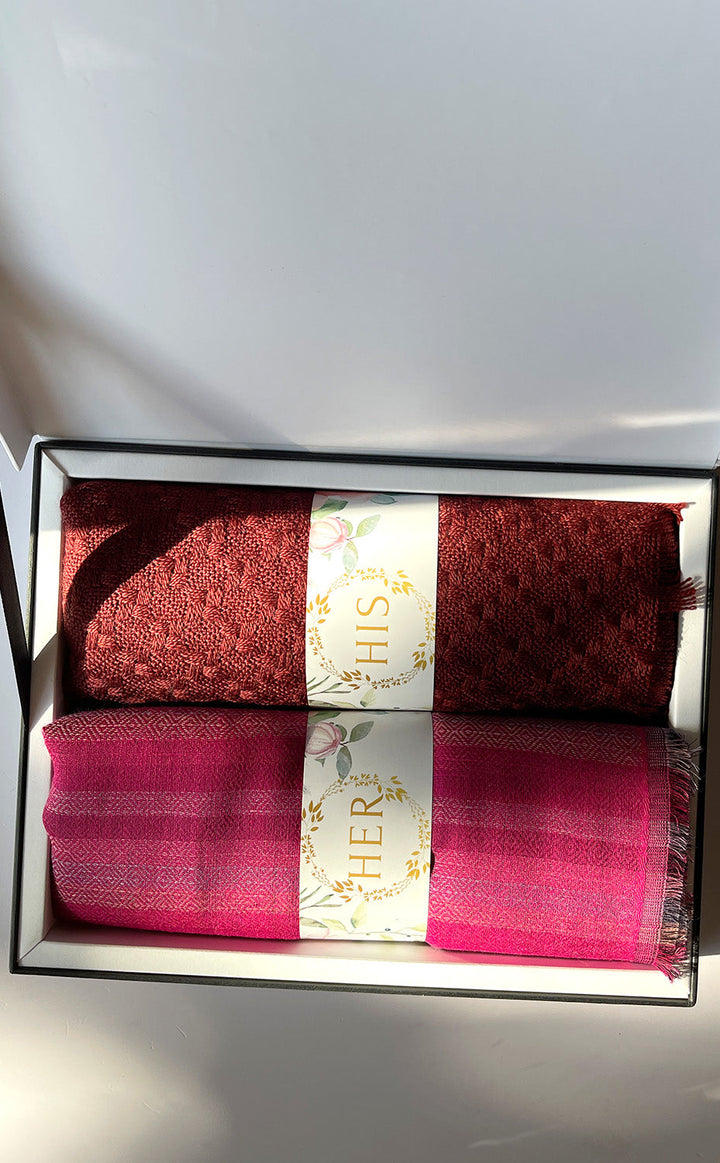 Maroon Magenta His &amp; Her Set