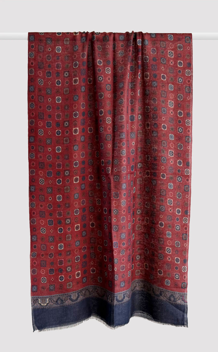Merlot Motif Stole