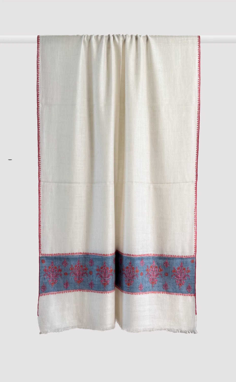 Pashmina Hand-Embroidered Celestial Garden Stole